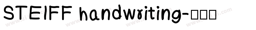 STEIFF handwriting字体转换